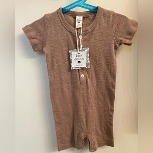 Kate Quinn Taupe Baby Romper